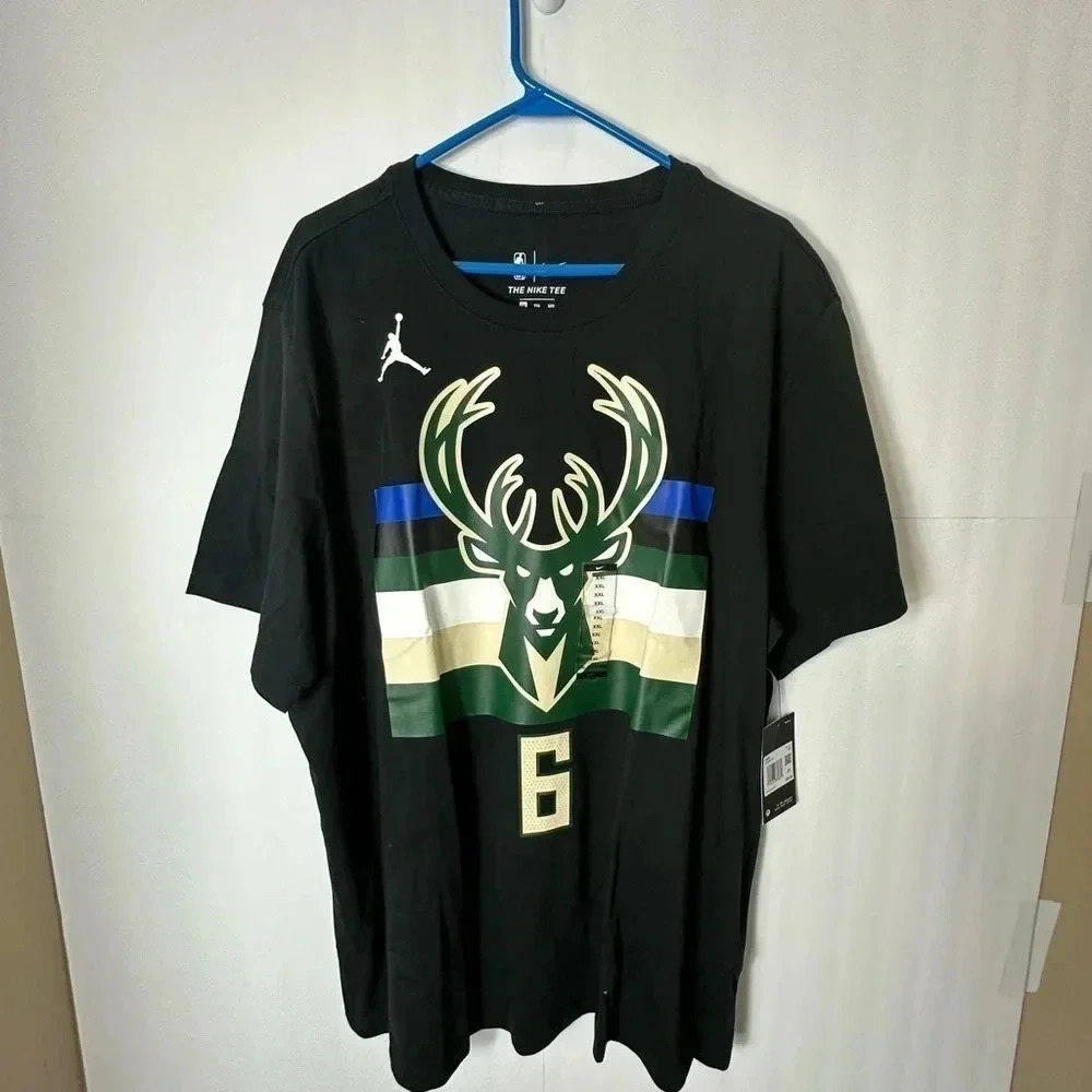 Milwaukee Bucks NBA /Jordan -Eric Bledsoe #6 Nike  Tee Shirt. 2XL Brand New!